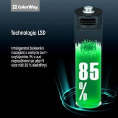 ColorWay Nabíjateľné batérie AAA cez Type-C 590 mAh 1.5V - 6ks (CW-UBAAA-11)