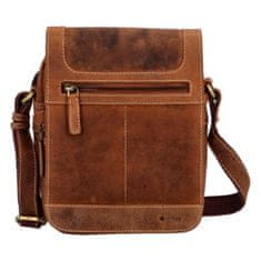 Diviley Pánske kožené crossbody Atrey-2, hnedé