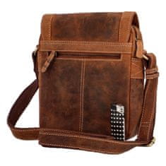 Diviley Pánske kožené crossbody Atrey-2, hnedé