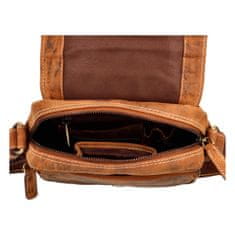 Diviley Pánske kožené crossbody Atrey-2, hnedé