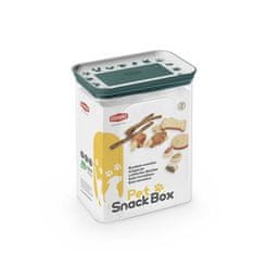 Stefanplast Snack Box obdĺžniková vzduchotesná dóza 2,2l biela/anglická zelená