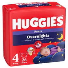 Huggies Overnights Pants 4, 26 ks