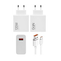 Xiaomi Rýchlonabíjačka MDY-14-EE GaN + dátový kabel USB-C 120W biela