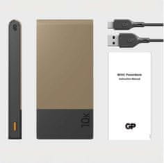 GP Powerbanka GP M2+ Series, 10 000 mAh, 22,5 W, béžová