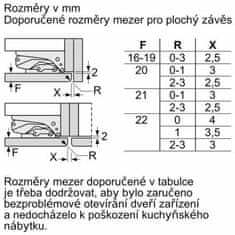 Bosch Vestavná monoklimatická chladnička KIF81PFE0