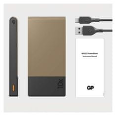 GP Power bank GP M2+ Series, 10 000 mAh, 22,5 W, béžová