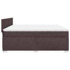 Petromila vidaXL Boxspring posteľ s matracom tmavohnedá 200x200 cm látka