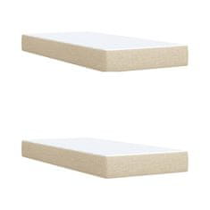 Petromila vidaXL Boxspring posteľ s matracom krémová 200x200 cm látka