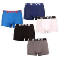 Styx 5PACK pánske boxerky športová guma viacfarebné (5G0908137) - veľkosť XXL