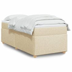 Petromila vidaXL Boxspring posteľ s matracom krémová 100x200 cm látka