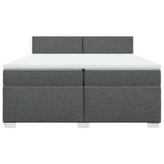 Petromila vidaXL Boxspring posteľ s matracom tmavosivá 200x200 cm látka