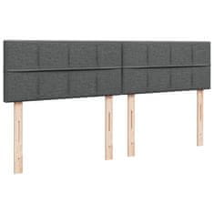 Petromila vidaXL Boxspring posteľ s matracom tmavosivá 200x200 cm látka