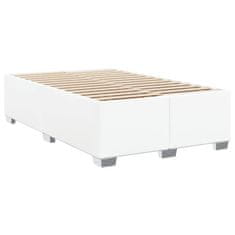 Petromila vidaXL Boxspring posteľ s matracom, biela 120x190 cm, umelá koža
