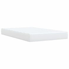 Petromila vidaXL Boxspring posteľ s matracom, biela 120x190 cm, umelá koža