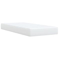 Petromila vidaXL Boxspring posteľ s matracom biela 90x200 cm umelá koža