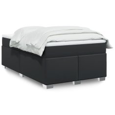 Petromila vidaXL Boxspring posteľ s matracom čierna 120x200 cm umelá koža