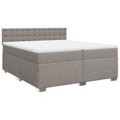 Petromila vidaXL Boxspring posteľ s matracom sivohnedý 200x200 cm látka