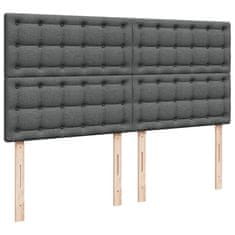 Petromila vidaXL Boxspring posteľ s matracom tmavosivá 200x200 cm látka