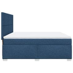 Petromila vidaXL Boxspring posteľ s matracom modrá 200x200 cm látka