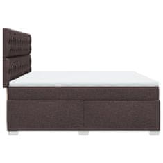 Petromila vidaXL Boxspring posteľ s matracom tmavohnedá 200x200 cm látka