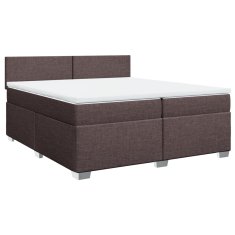 Petromila vidaXL Boxspring posteľ s matracom tmavohnedá 200x200 cm látka