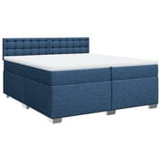 Petromila vidaXL Boxspring posteľ s matracom modrá 200x200 cm látka