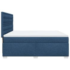 Petromila vidaXL Boxspring posteľ s matracom modrá 200x200 cm látka