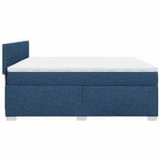 Petromila vidaXL Boxspring posteľ s matracom modrá 200x200 cm látka