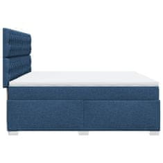 Petromila vidaXL Boxspring posteľ s matracom modrá 200x200 cm látka