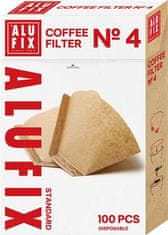 ALUFIX Kávový filter, No. 4, 100 ks, ALUFIX