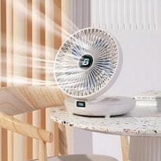 HOME & MARKER® Prenosný mini nabíjateľný ventilátor s 3 nastaveniami rýchlosti (diaľkové ovládanie) | AIRCOLIO