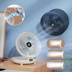 HOME & MARKER® Prenosný mini nabíjateľný ventilátor s 3 nastaveniami rýchlosti (diaľkové ovládanie) | AIRCOLIO