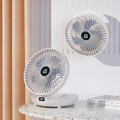 HOME & MARKER® Prenosný mini nabíjateľný ventilátor s 3 nastaveniami rýchlosti (diaľkové ovládanie) | AIRCOLIO