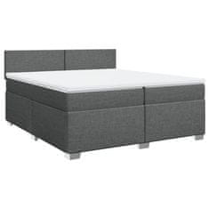 Petromila vidaXL Boxspring posteľ s matracom tmavosivá 200x200 cm látka