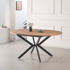 KONDELA ABERO TYP 2 Jedálenský rozkladací stôl dub artisan/čierna 120 x 120-160 x 75 cm