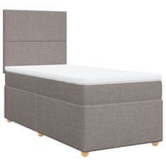 Petromila vidaXL Boxspring posteľ s matracom sivohnedý 100x200 cm látka