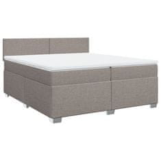 Petromila vidaXL Boxspring posteľ s matracom sivohnedý 200x200 cm látka