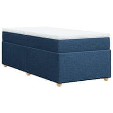 Petromila vidaXL Boxspring posteľ s matracom modrá 100x200 cm látka