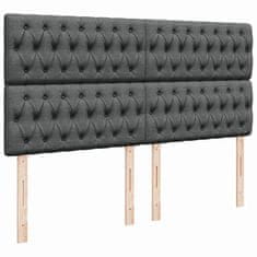 Petromila vidaXL Boxspring posteľ s matracom tmavosivá 200x200 cm látka