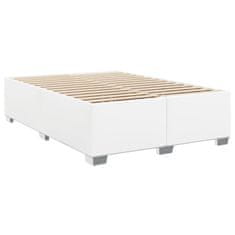 Petromila vidaXL Boxspring posteľ s matracom biely 140x190 cm umelá koža