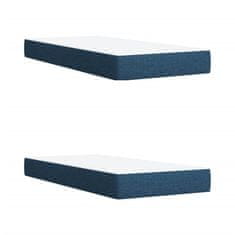 Petromila vidaXL Boxspring posteľ s matracom modrá 200x200 cm látka