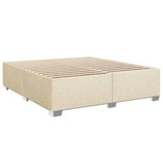 Petromila vidaXL Boxspring posteľ s matracom krémová 200x200 cm látka