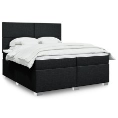 Petromila vidaXL Boxspring posteľ s matracom čierna 200x200 cm látka