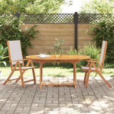 Petromila vidaXL Skladacie záhradné stoličky 2 ks akáciový masív a textilén