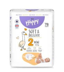 Bella Happy Baby Plienky jednorazové Mini 3-6 kg Big Pack 78 ks