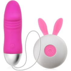 XSARA Vibrační stimulační vajíčko na dálkové ovládání malý penis s vibracemi - 12 funkcí - 74403907