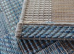 Kusový koberec Terazza 21107-733 Ivory Silver / Blue – na von aj na doma 120x170