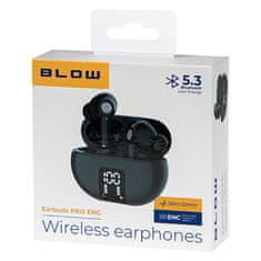 Blow Slúchadlá BLUETOOTH do uši BLOW Earbuds PRO ENC BLACK TWS