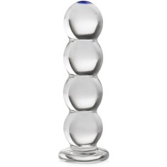 XSARA Skleněný kolík kuličkový anal plug anální dildo ze skla - 74824749