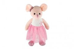 Teddies Myš/Myška baletka plyš 44cm ružová